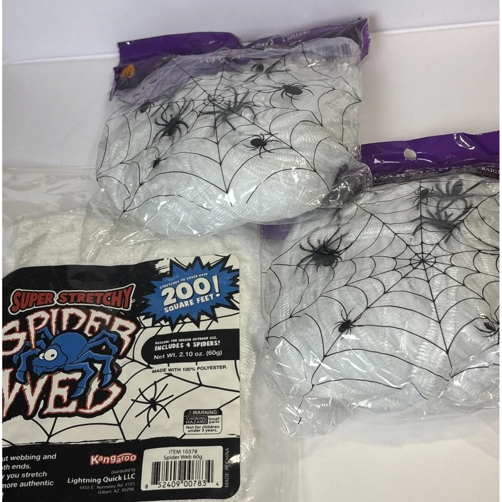 Hocus Pocus Halloween Party Supplies Bundle Plates Cups‎ Spider Web Decorations